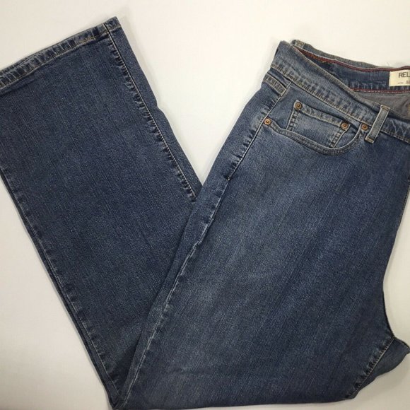 Levis 550 Relaxed Jeans Women's Size 18 M Boot Cut Blue Stretch Denim High Waist - Picture 5 of 7
